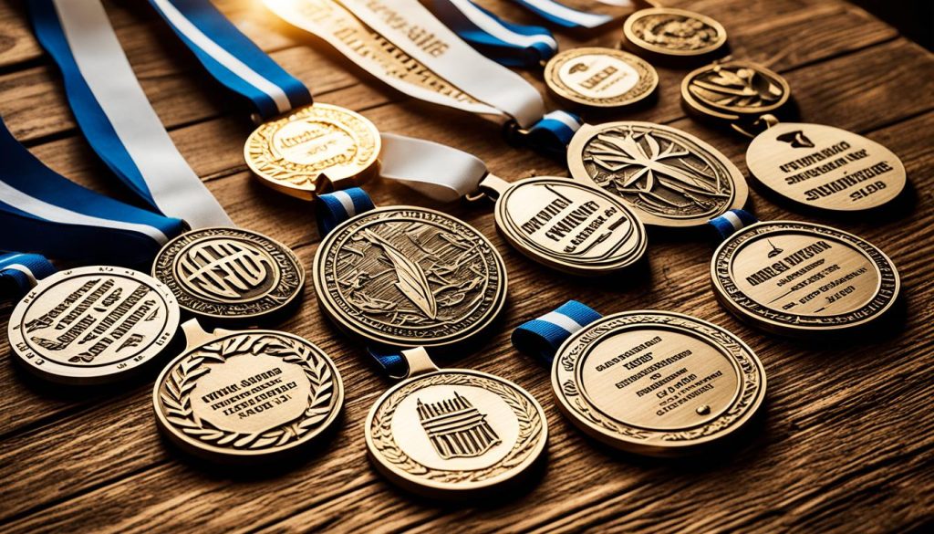 Custom engraved running medals