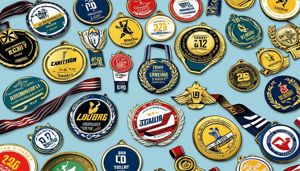 Custom medals for races and sporting events