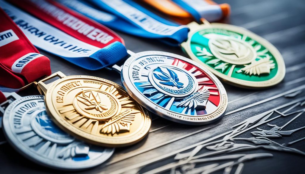 Custom medals with logos