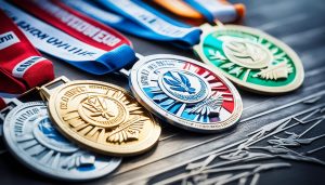 Custom medals with logos