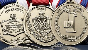 Custom medals with names and dates