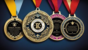 Custom medals with special messages