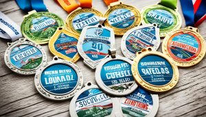 Custom running medals