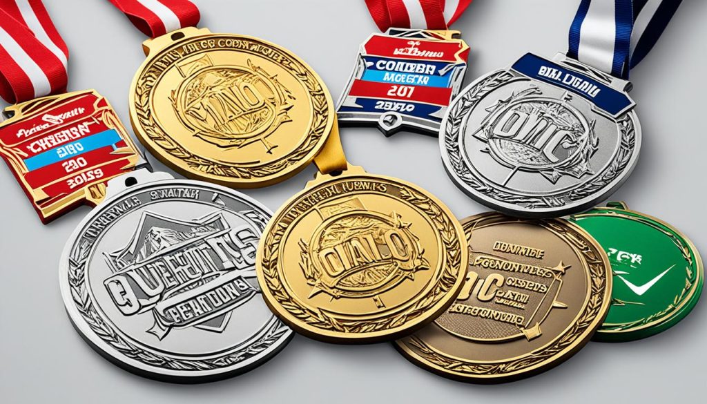 Custom sports medals