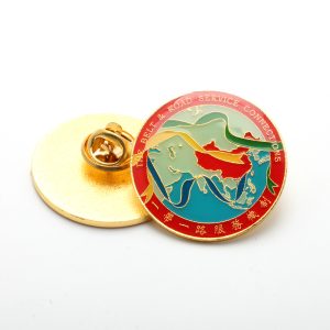 Belt and Road Service Connections enamel pin.