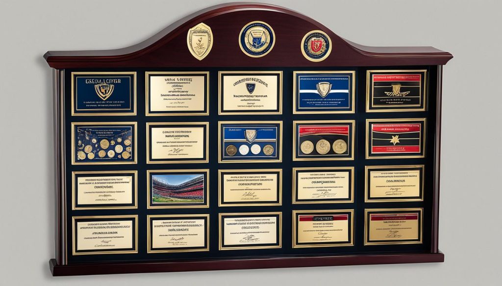 bespoke achievement plaques