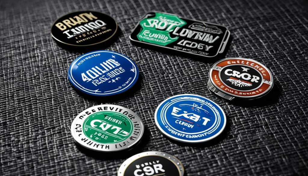 custom badge materials