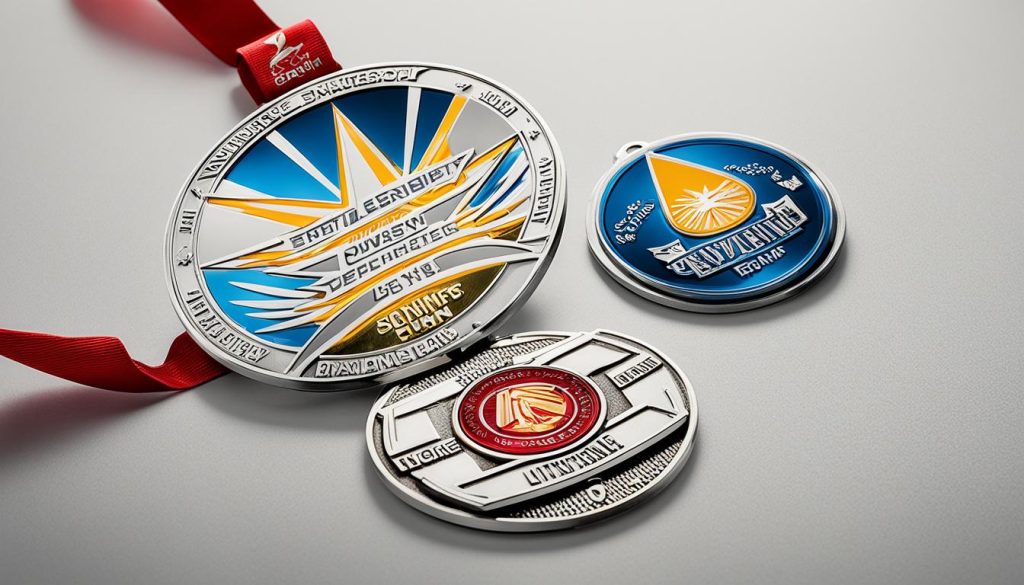 logo imprinted medals