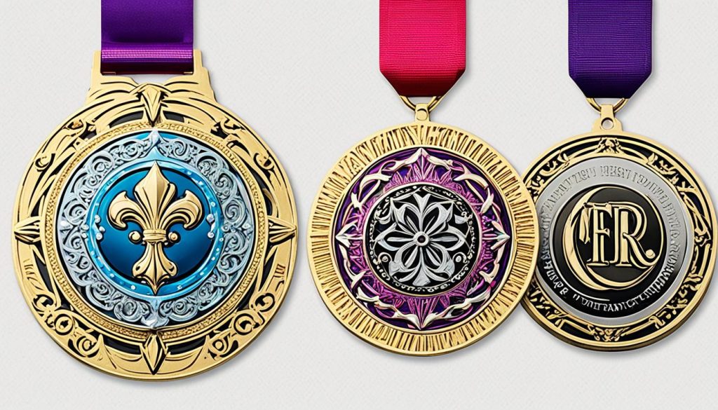 unique engraved medals