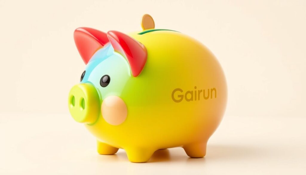 Gairun coin piggy bank