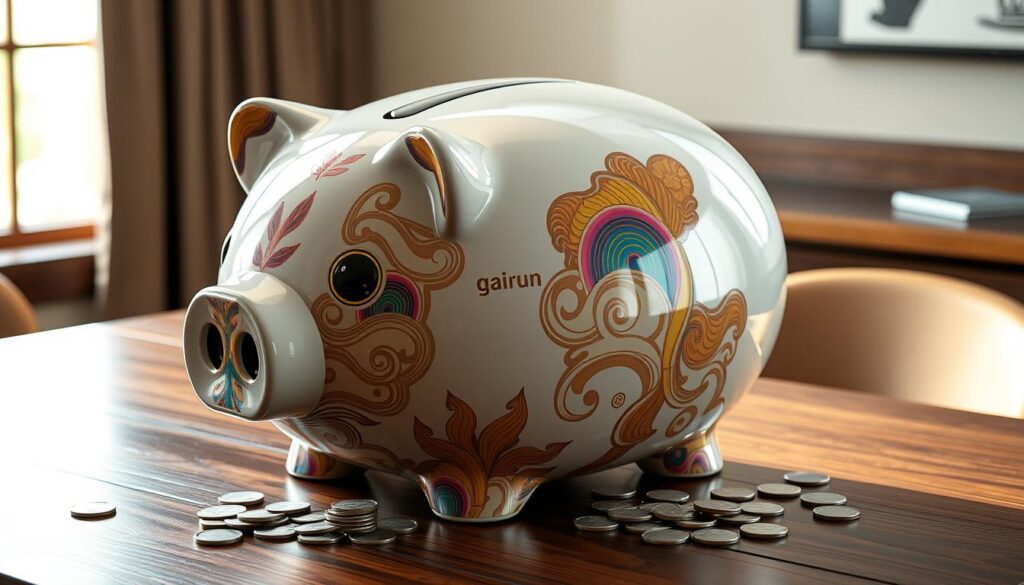 Gairun extra large piggy bank features