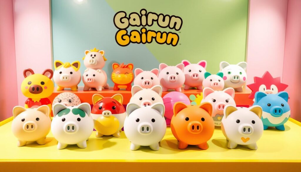 Gairun piggy banks showcasing different kids piggy bank designs