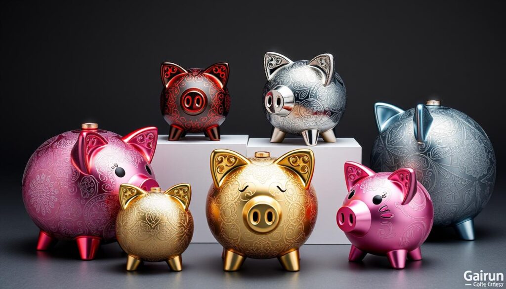 Unique design metal piggy banks