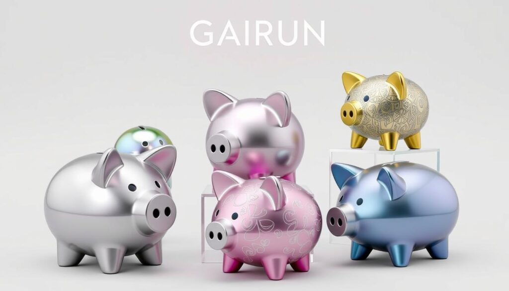 Unique design metal piggy banks