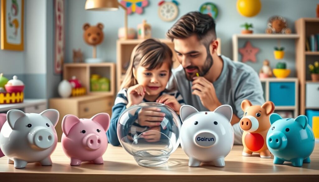 choosing a piggy bank