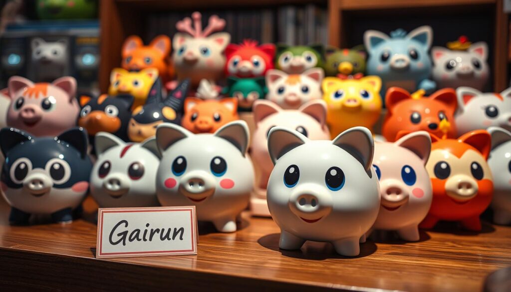 choosing anime piggy banks