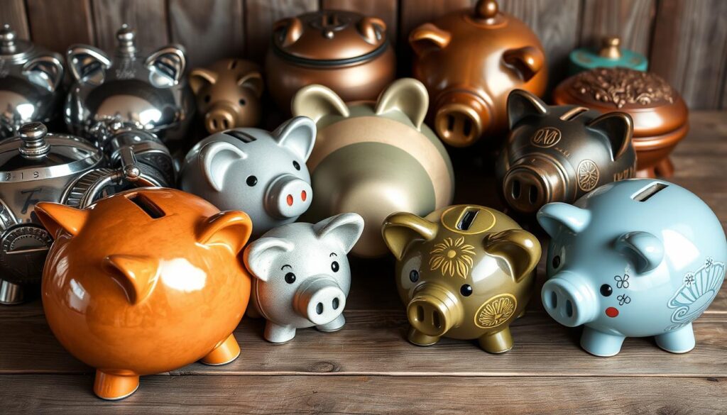 classic metal piggy bank designs