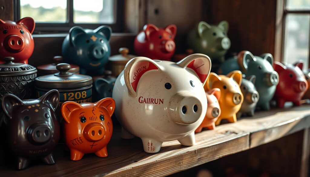 collecting vintage piggy banks