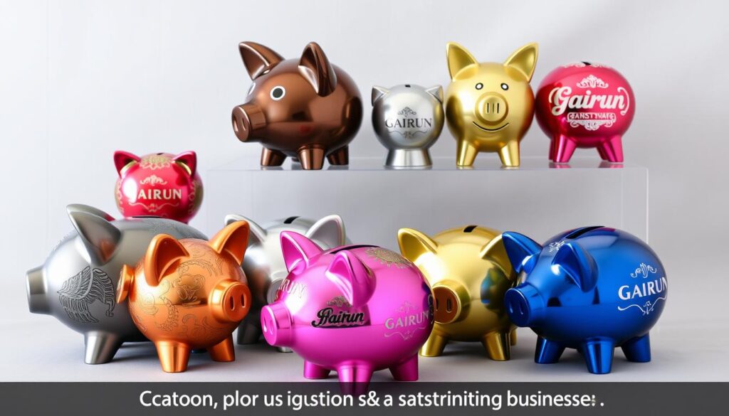 custom metal piggy banks