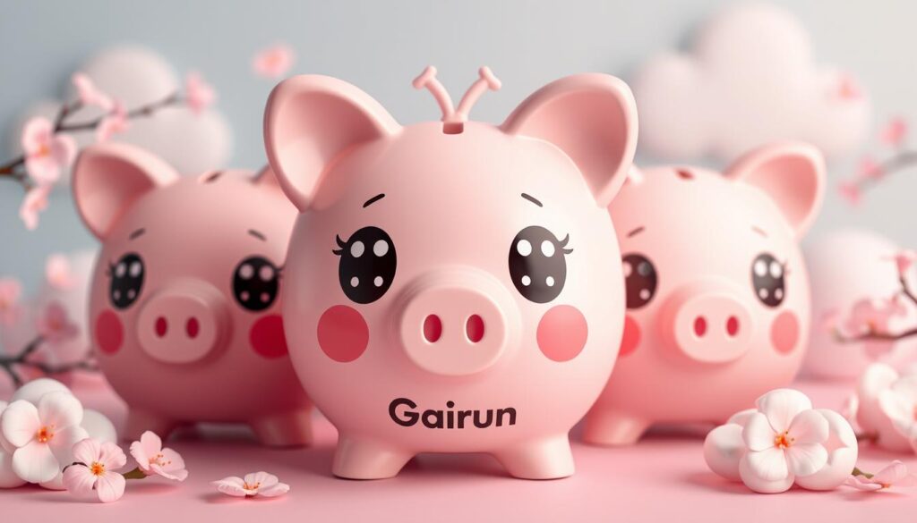 kawaii piggy bank designs