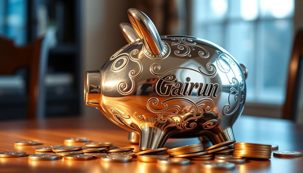 metal piggy bank