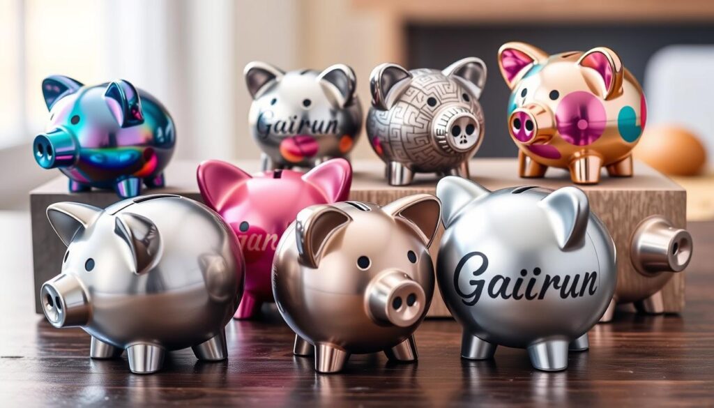 metal piggy banks customization