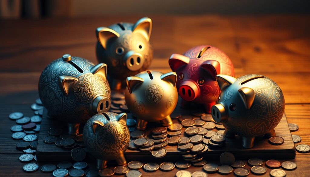 metal piggy banks