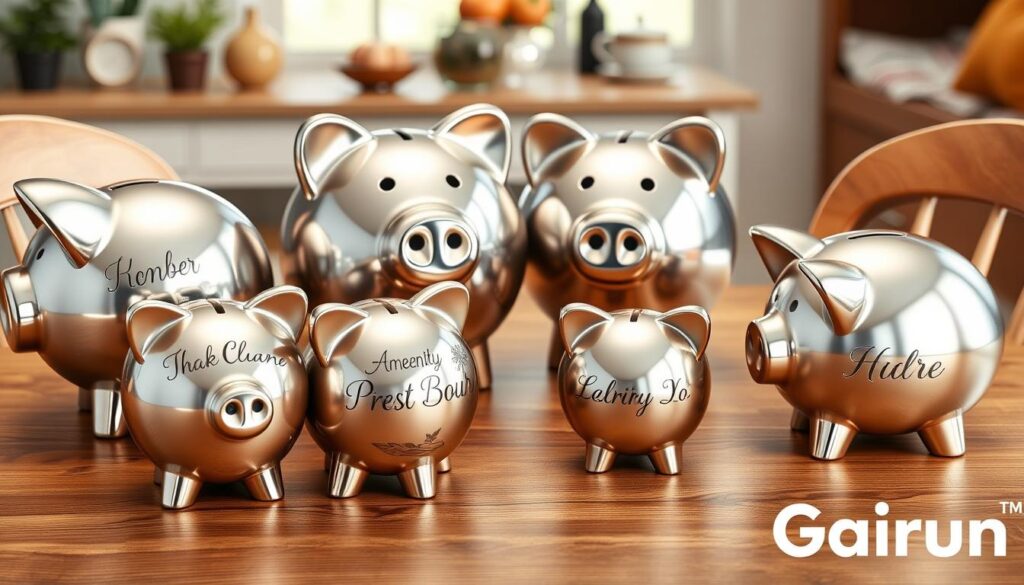 personalized metal piggy banks