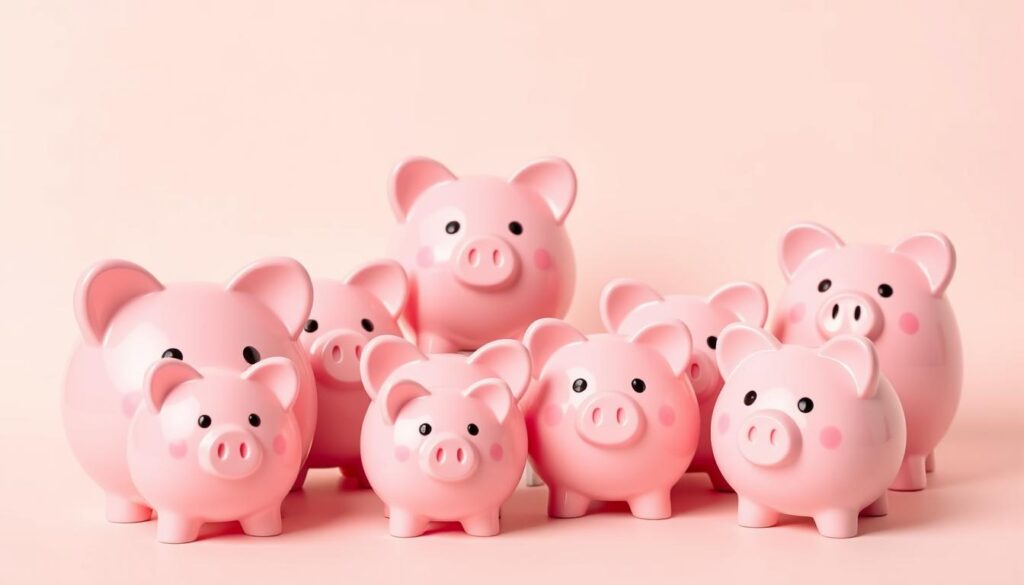 pink piggy banks​