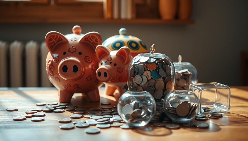 size and capacity of piggy banks