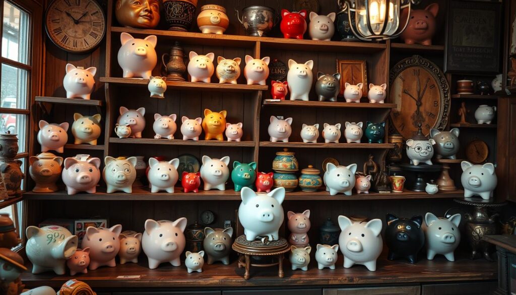 vintage piggy bank collection