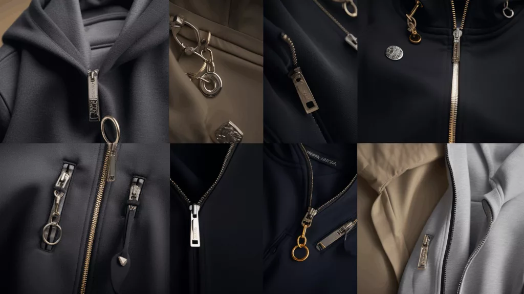 Zinc alloy zipper pulls applied in jackets, sportswear, handbags, and uniforms by Gairun