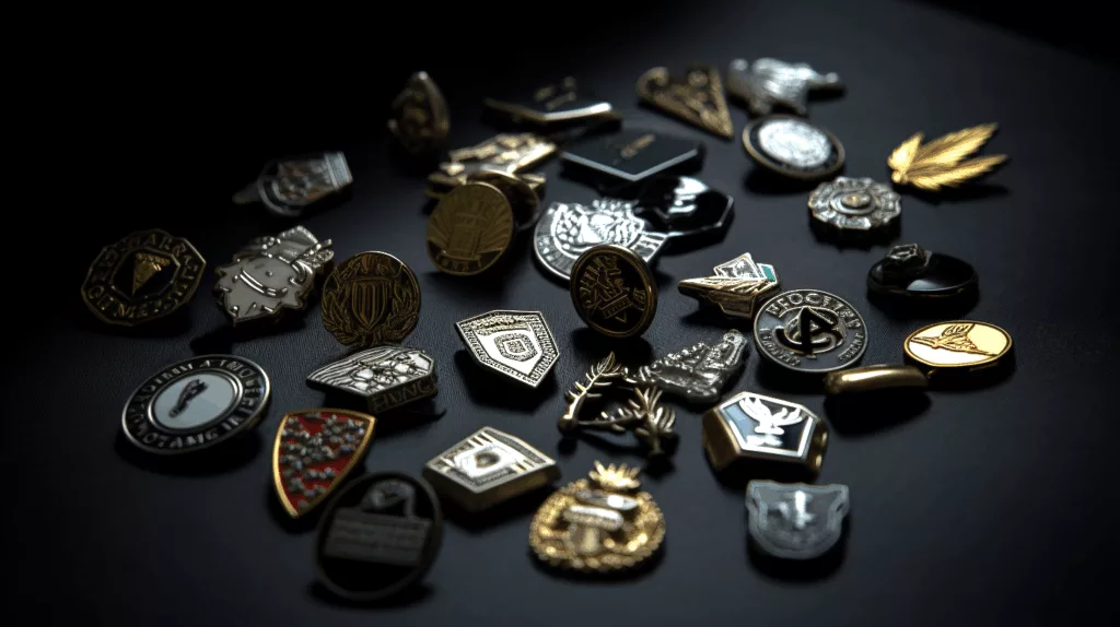 A premium collection of custom zinc alloy badges, logo pins, and lapel pins manufactured by Gairun