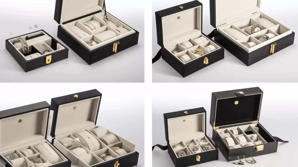 Applications of zinc alloy clasps and buckles including jewelry boxes, gift sets, watch cases, and luxury packaging by Gairun