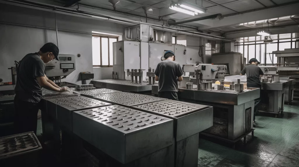 Gairun factory manufacturing zinc alloy buckles with polishing and die-casting processes