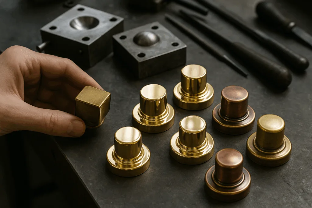 brass copper perfume caps inspection toolroom