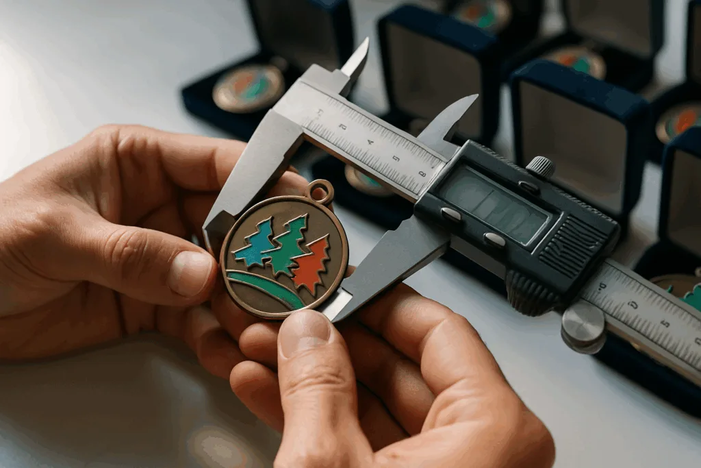 custom medal quality inspection