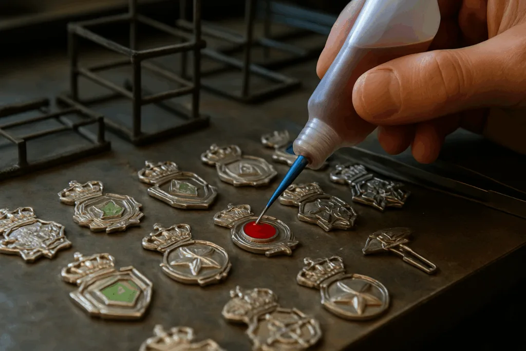 enamel filling cast badges workshop enamel filling cast badges workshop