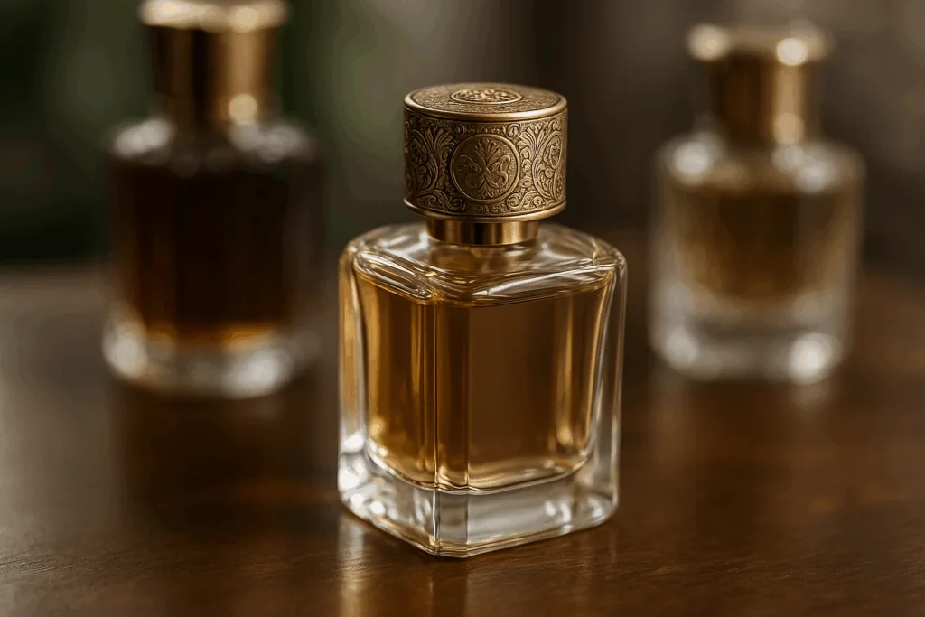 finished custom engraved perfume cap