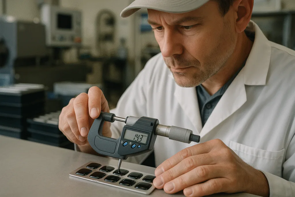 measuring epoxy dome thickness measuring epoxy dome thickness