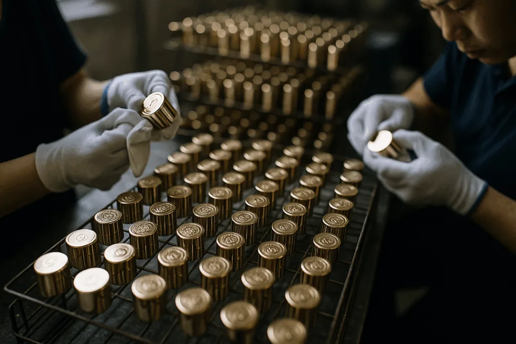 perfume cap plating polishing line