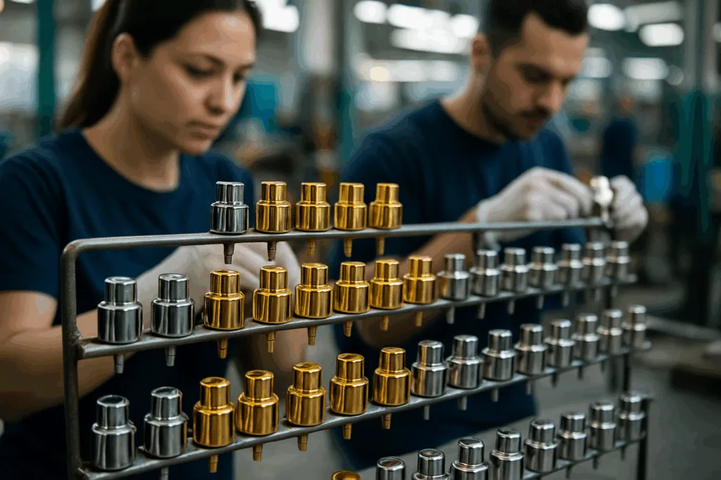 polished metal perfume caps sprayers polished metal perfume caps sprayers