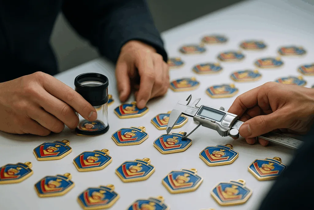 quality control soft enamel medals