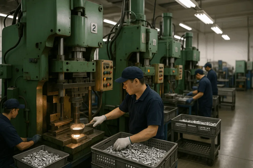 stamping die casting medal workshop