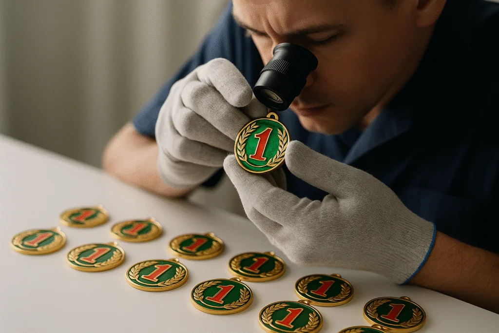 checking plating enamel quality medals checking plating enamel quality medals