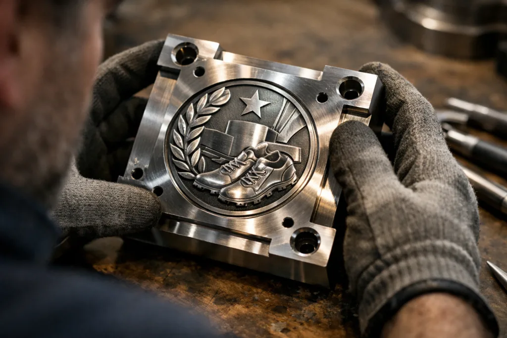 inspecting steel mould medal manufacturing inspecting steel mould medal manufacturing