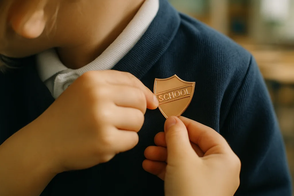 nickel free school badge uniform
