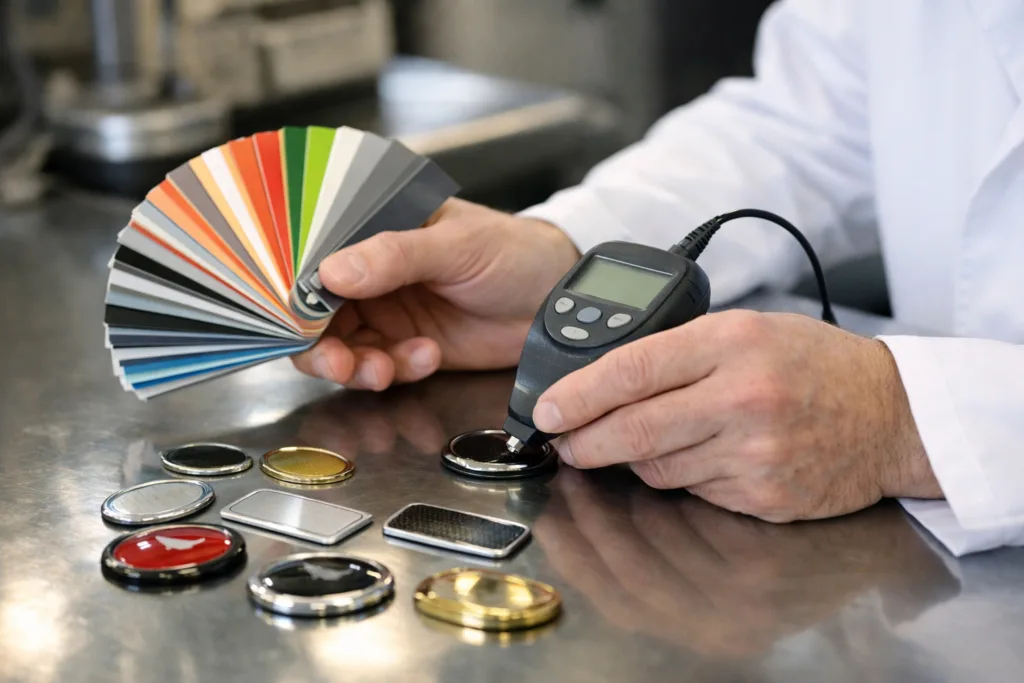 qc metal badges labels qc metal badges labels