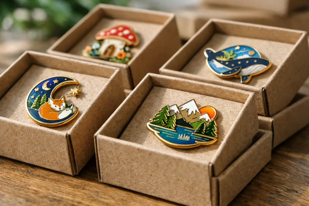 eco cardboard enamel pin packaging eco cardboard enamel pin packaging