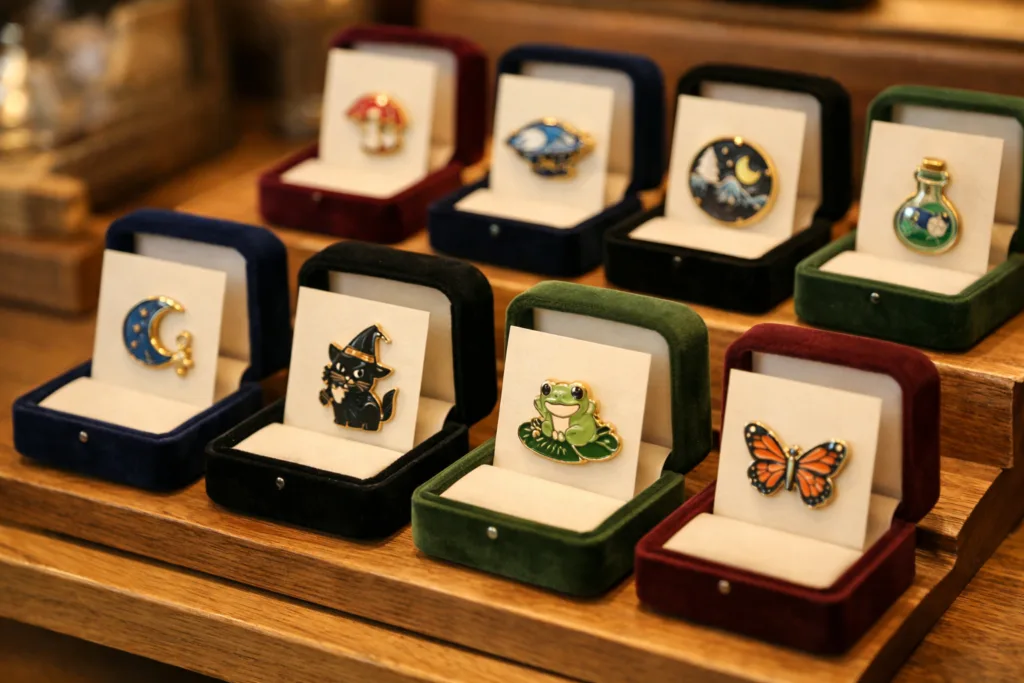 retail shelf enamel pin display retail shelf enamel pin display